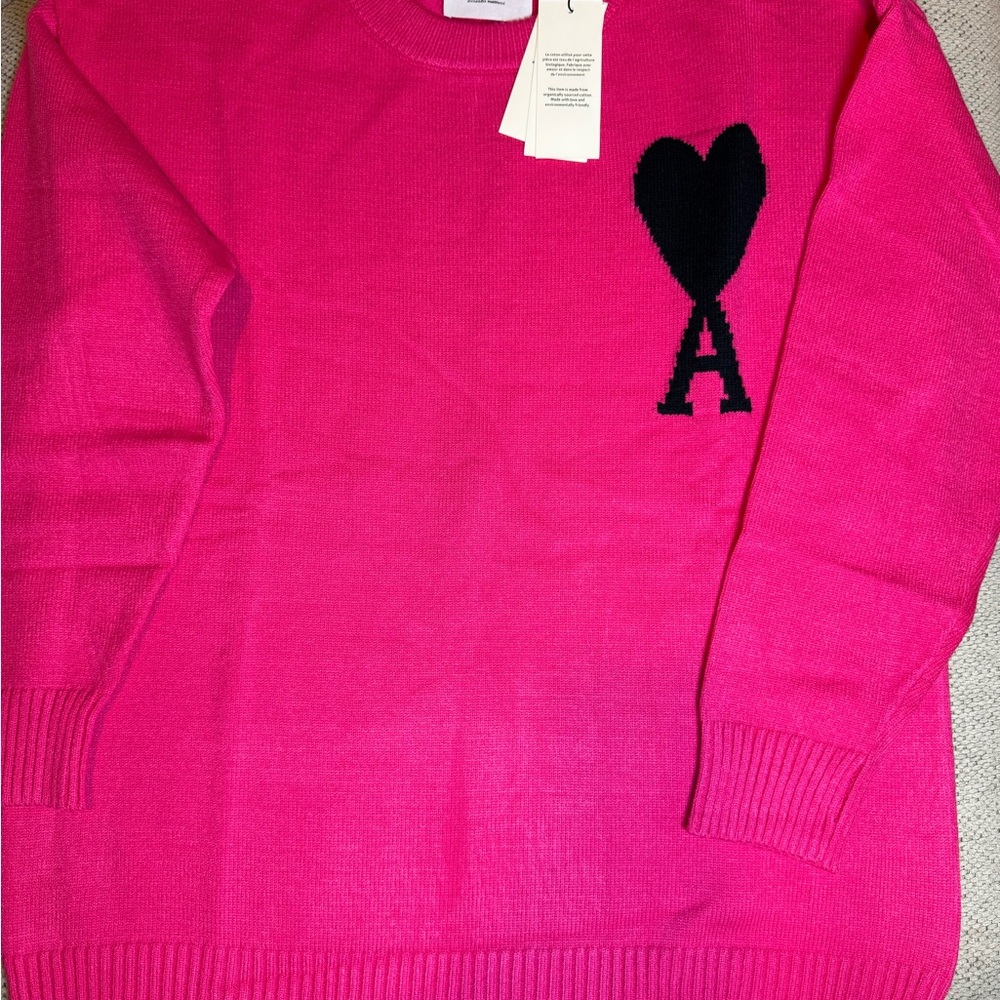 Pink Heart Sweater